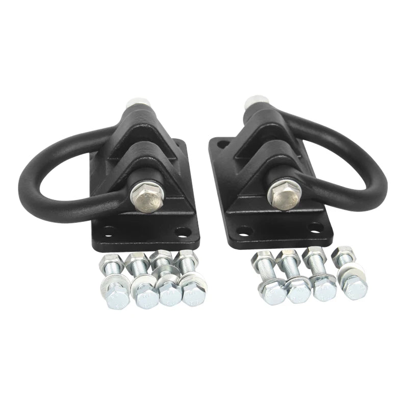 Heavy Duty Steel Black Mounted Rear Tow Hook Shackle Fits for SUV JL/JK Rescue Trailer Hitch Parts & Car Accessories 6
