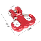 Aluminum Alloy Trailer Hitch Sheep Horn Shape Tow Hook Forge 8 Ton Vehicle for Towing Rescue Car Trailer Hooks Accessories 3