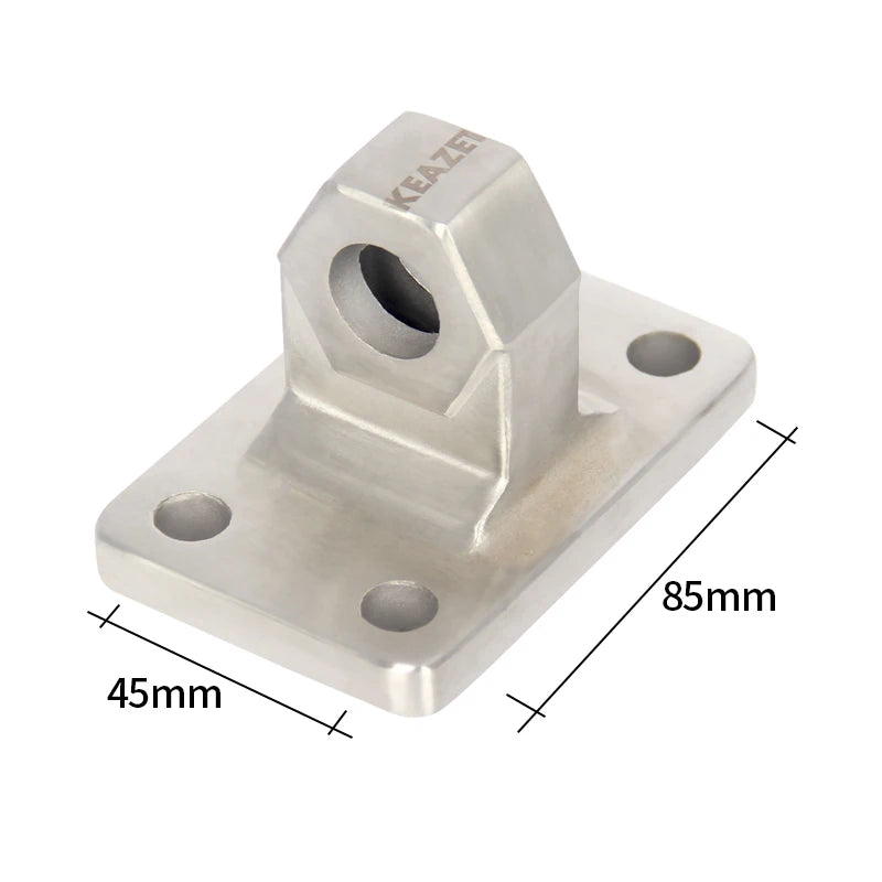 Stainless Steel Creative Base With 7075 Aluminum Alloy Sheep Horn Tow Hook Trailer Hitch Modified Accessories 2