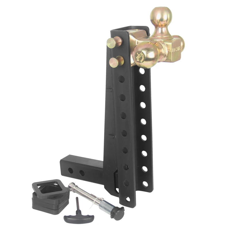 Adjustable 14" Trailer Arms 15000lbs Tri Ball Trailer Hitch Device Dragging Multiple Sizes Available-Tow Hook Parts Accessories 1