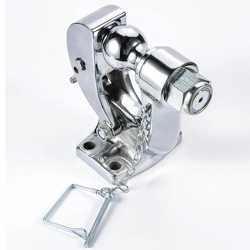 8Ton Electroplated Steel Trailer Hitch and 85x45mm Hole Pintle Tow Hook Parts High Quality Trailer Ball Accessories 5