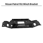 For Nissan Patrol Y61 Steel Front Bumper Winch Tray Bracket Trailer Winch Refit Parts Trailer Hitch Winch Cradle Car Accessories 1