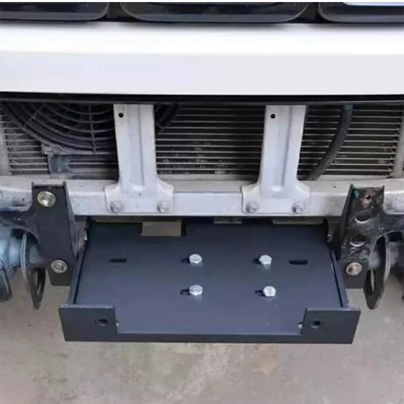 Built-in Front Bumper Winch Tray Bracket Parts for BJ40 and BJ40L Trailer Hitch Winch Mounting Rack Holder Frame Accessories 5