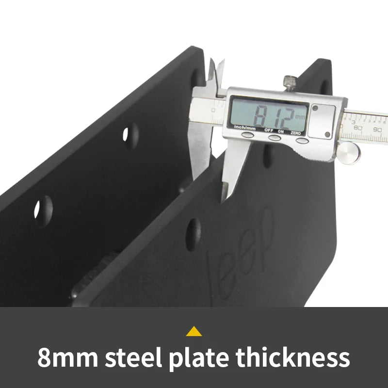 New Square Mouth Base Car Trailer Rear Bumper for Jeep 2019-23 Gladiator JT Parts Tow bar Towing Hook Vehicle Hitch Accessories 4