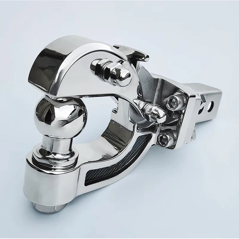 Mirror Surface Process 304 Stainless Steel Trailer Hook Match 2inch Receiver Refit Parts Trailer Hitch Camping Car Accessories 4