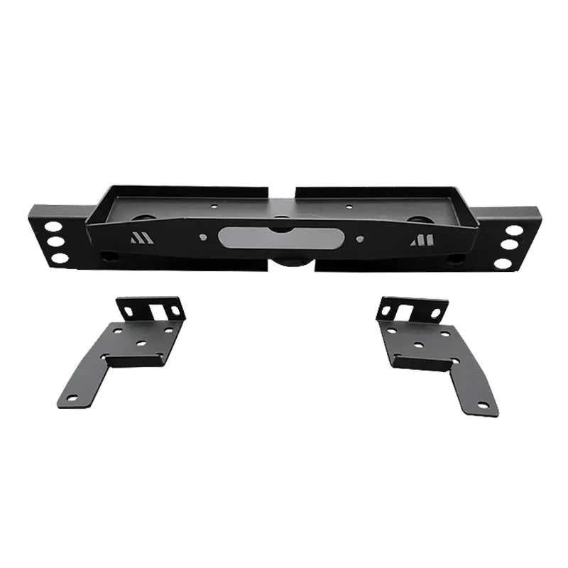 Steel Black Winch Tray Bracket for Rui Mai Ling Tuo D-MAX Winch Mounting Rack Holder Front Bumper Frame Trailer Hitch Parts 1