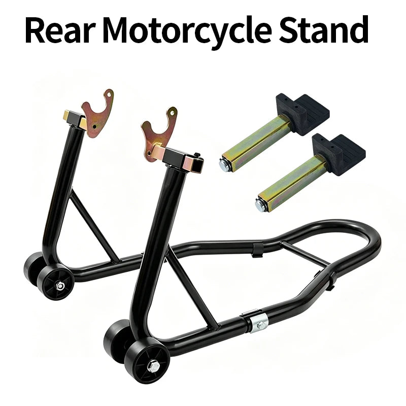 Motorcycle Rear Wheel Lift Stand Parts Steel Rear Paddock Stand Wheel Lift Support Repair Maintenance Holder for Motorbike Tools 1