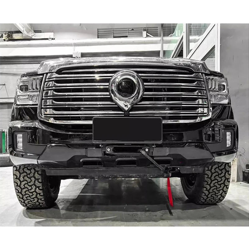 For Great Wall Shanhai Cannon Winch Tray Bracket POER SAHAR Winch Mounting Rack Holder Trailer Hitch Frame Car Accessories 6
