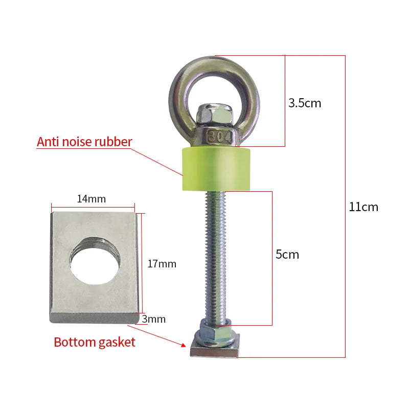 Ring Link Bolt Trailer for Luggage Rack Fixing Sand Plate Lifting Ring Screw Trailer Hitch Camp Trailer Accessories 2