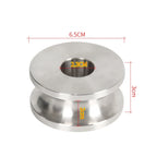10T Stainless Steel Pulley Block 4x4 Off-Road Rescue Lifting Wire Rope Pulley Trailer Hitch Parts Car Accessories High Polished 3