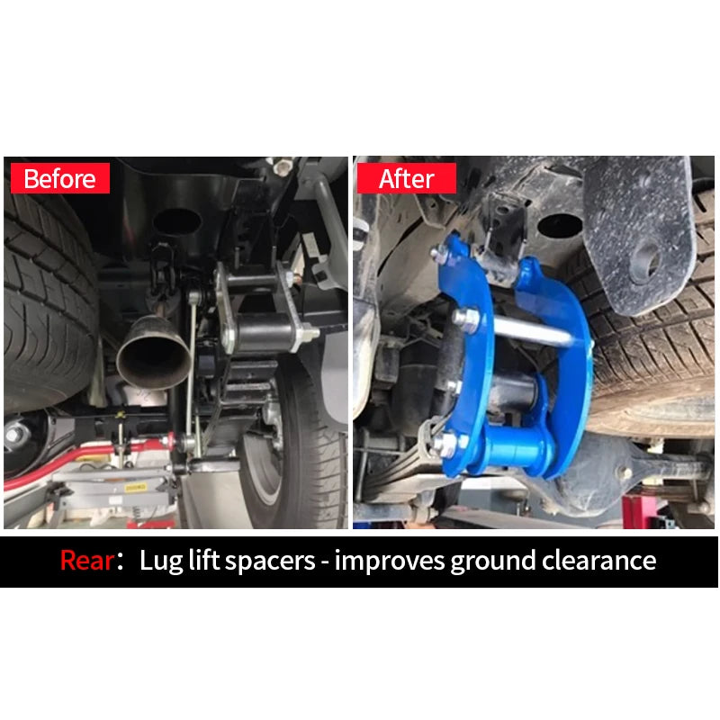 Fits for Vigo/Hilux/Revo Pickup Aluminum Alloy Front and Rear Suspension Lift Spacers Kits Trailer Hitch Car Accessories 5