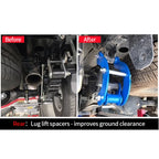 Fits for Vigo/Hilux/Revo Pickup Aluminum Alloy Front and Rear Suspension Lift Spacers Kits Trailer Hitch Car Accessories 5