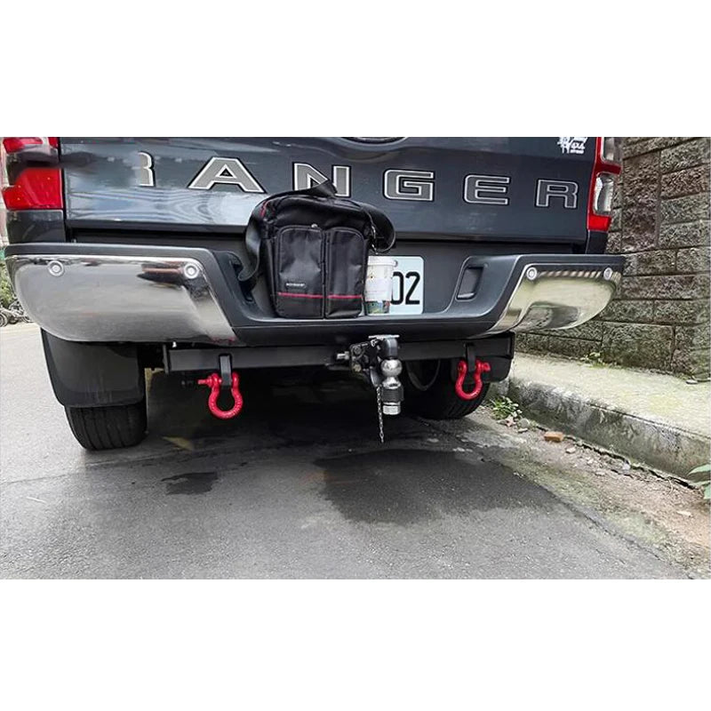 For New Ranger Steel Trailer Steel Rear Bumper Parts Car Tow bar Towing Hook Vehicle Trailer Hitch Accessories Coupling Device 5