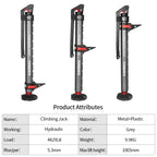 2 Ton 4400lb Manual Hydraulic Hi-Lift Farm Jack Long Stroke Trailer Hitch Car Jack Off-Road 4x4 Recovery Emergency Rescue Tool 6