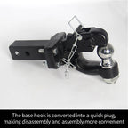 Trailer Rear Bumper Square Mouth Connector Towing Hook 5*5CM Pipe Convert 85*45CM Hole Trailer Hitch Pintle Hook Accessories 5