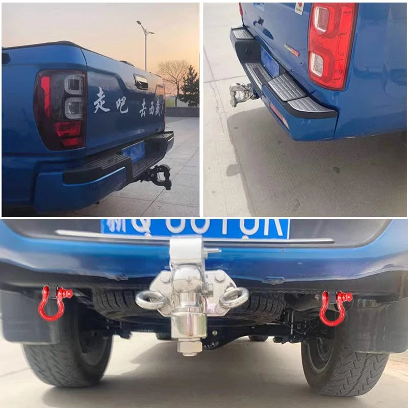 JAC T6 T8 Steel Trailer Rear Bumper Car Tow bar with Shackle Ring Parts Towing Hook Vehicle Trailer Hitch Accessories Caravan 5