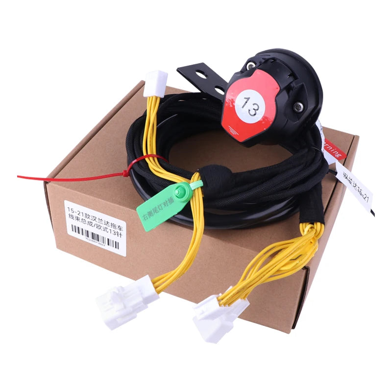 For 2015-2021 MY Highlander European 13 Pin Trailer Wiring Harness Hitch Plug and Play Trailer Wire OE Fitment Towing Harness 1