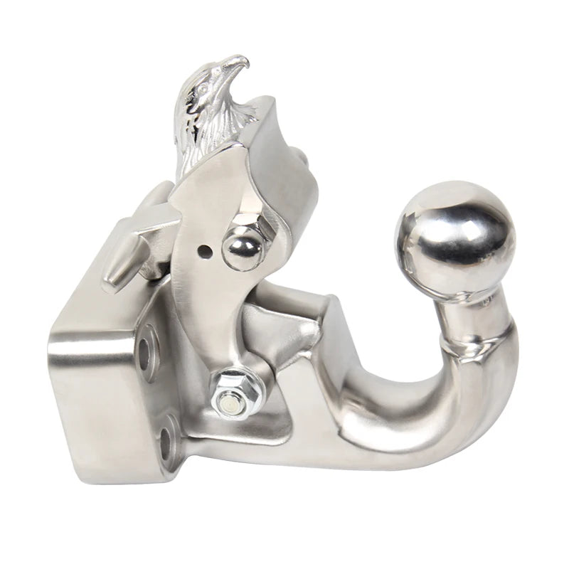 Eagle Head Style Stainless Steel Trailer Hitch With One-Piece Trailer Ball Off-road Refit Tow Hook Parts & Car Accessories 6