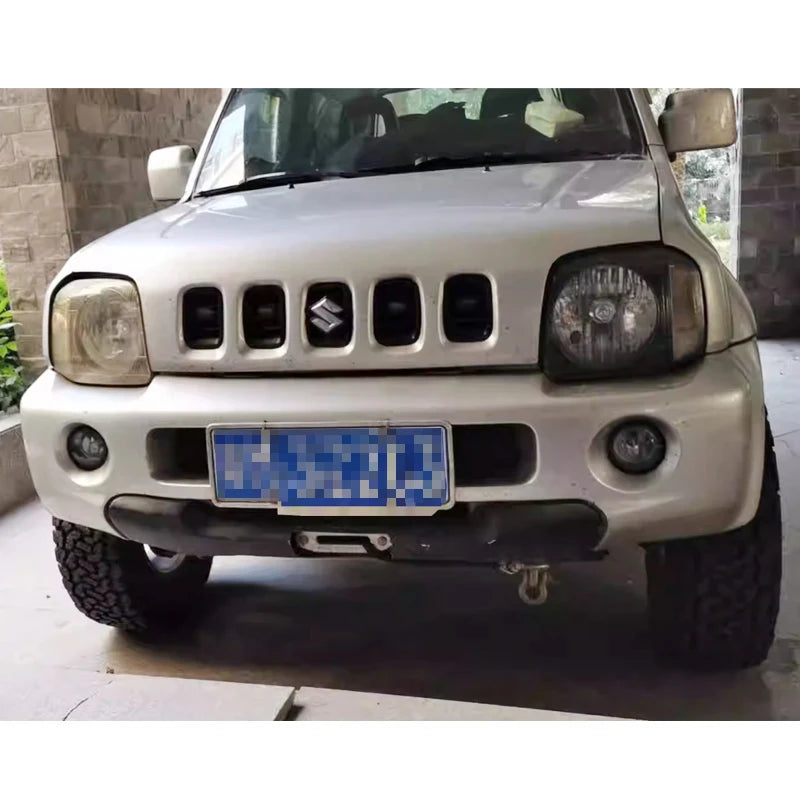 For Suzuki Old Style Jimny Steel Winch Tray Bracket Off-Road Tow Parts Trailer Hitch Winch Mounting Rack Holder Car Accessories 6