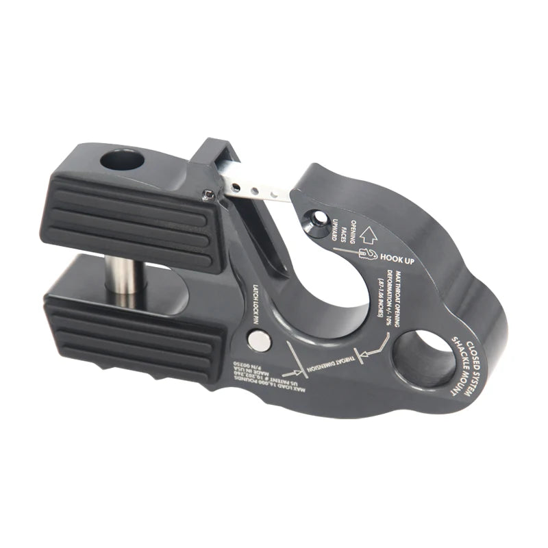 Off-Road Vehicle 254MM Winch Rope Guide Mouth Tow Hook Modified Parts Tow Hook Trailer Hitch Camp Trailer Accessories 4