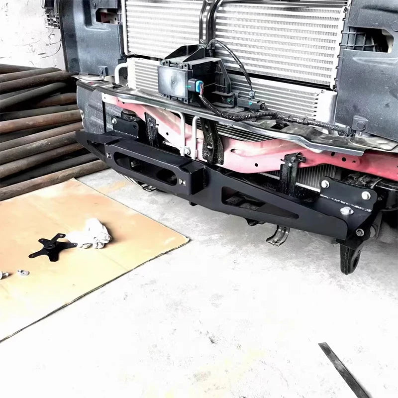 For Great Wall Cannon POER Huo-Pao Front Bumper Steel Winch Tray Bracket Parts Winch Cradle Trailer Hitch Frame OEM Accessories 5