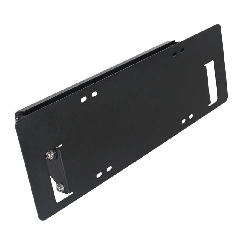Universal Rust-proof Front Bracket License Plate Frame Trailer Hitch Car Exterior Accessories Black/Silver Number Plate Holder 1