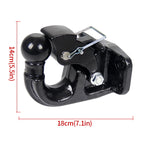 44000lbs 20Ton Forged Trailer Hitch by Rear Bumper Modification Standard Installation Hole Position Tow Hook Car Accessories 2