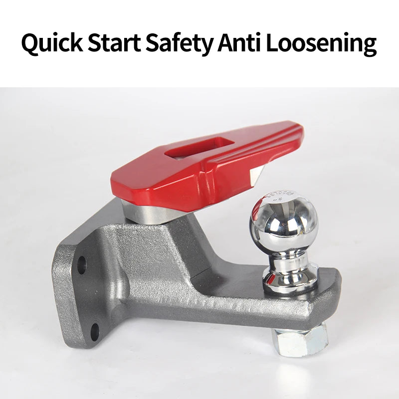 Universal Model Towing Refit Parts 85x45mm Install Hole of Rear Bumper 2inch 6000lb Ball Tow Hook Trailer Hitch Accessories 5