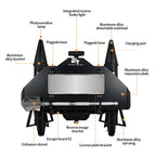Off-road 5L X 2 Missile Oil Drum Backpack Set Backpack With Engineer Shovel & Escape Board Trailer Hitch Accessories Water Tank 5