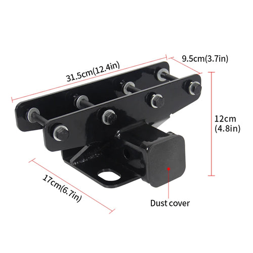2-inch square Mouth Base for Jeep JK/JL 4x4 off Road Trailer Hitch Car Tow bar Towing Hook Vehicle Coupling Device Accessories 2