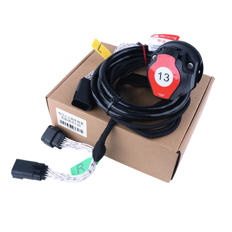 For Jeep Wrangler JL JK European 13 Pin Trailer Harness OE Fitment Towing Harness Plug and Play Trailer Wire Car Specific Hitch 1