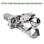 Stainless Steel Trailer Hook Match 2inch Receiver of Rear Bumper Off-road Refit Parts Trailer Hitch Arm Camping Car Accessories 4