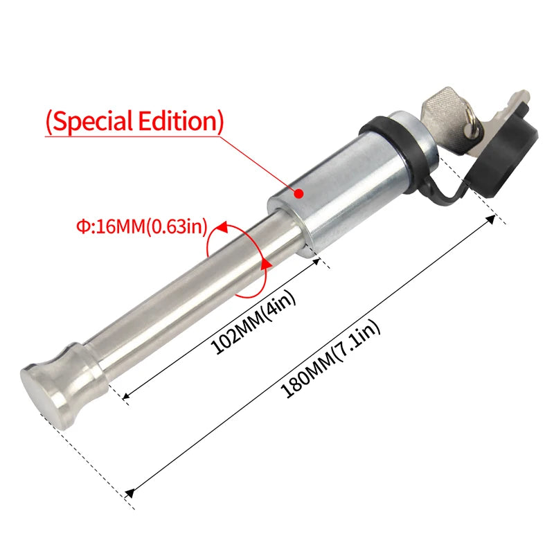 Trailer Lock Pin Stainless Steel Quick Release Pin With Anti Theft Suitable for Most Trailer Arms Trailer Hitch Accessories 4