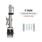 6-inch Twin Wheel Trailer Jack Bracket Universal Guide Knight Caster Trailer Accessories Yacht ATVUTV RV Trailer Hitch 5
