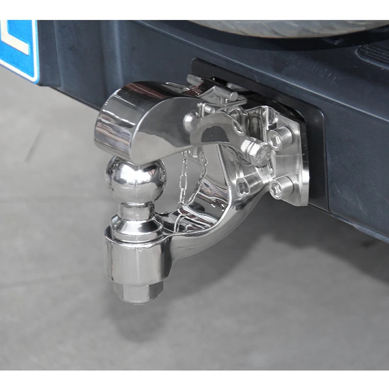8Ton Electroplated Steel Trailer Hitch and 85x45mm Hole Pintle Tow Hook Parts High Quality Trailer Ball Accessories 6