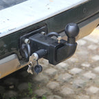 New Black Solid High-Strength 2" Heavy Duty Steel Trailer Arm Ball Mount Hitch Off-road Refit Parts Car Tow Hook 17000lbs 6