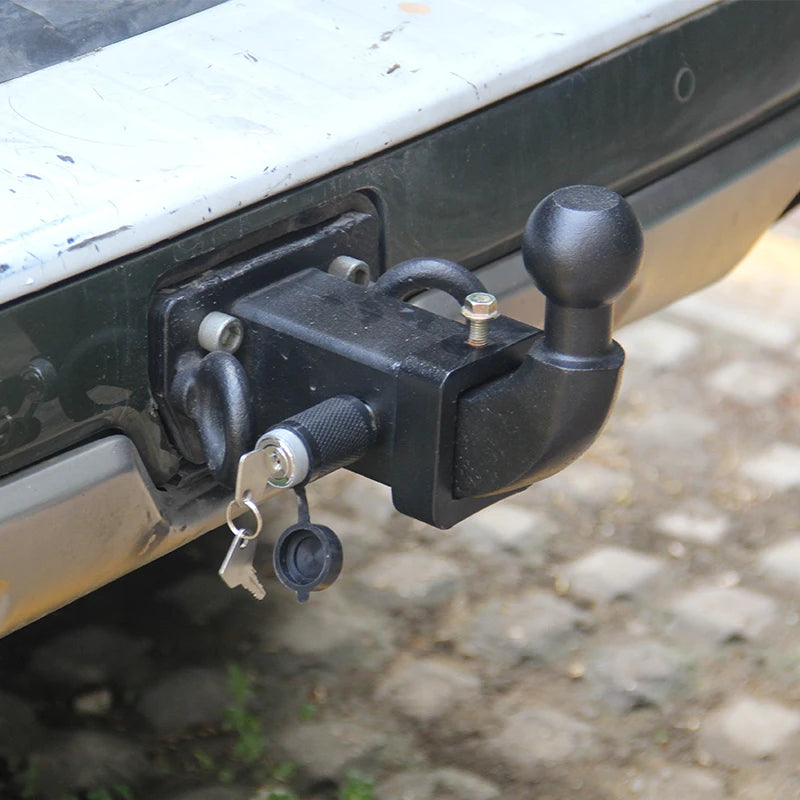 New Black Solid High-Strength 2" Heavy Duty Steel Trailer Arm Ball Mount Hitch Off-road Refit Parts Car Tow Hook 17000lbs 6