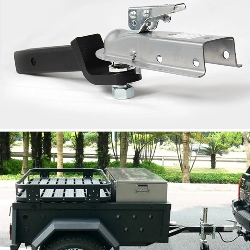 New High Quality Silver 2000LBS 1-7/8"x2-1/2" Ball Coupling Trailer Hitch Lock Cover for Camp Trailer & Car Accessories 5