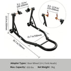 Motorcycle Rear Wheel Lift Stand Parts Steel Rear Paddock Stand Wheel Lift Support Repair Maintenance Holder for Motorbike Tools 2