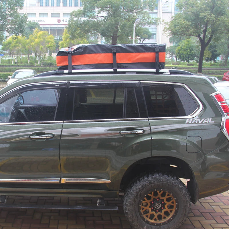 New 580L Foldable 500D PVC Waterproof Roof Rack Bag SUV Cargo Carrier Trailer Parts Accessories 2