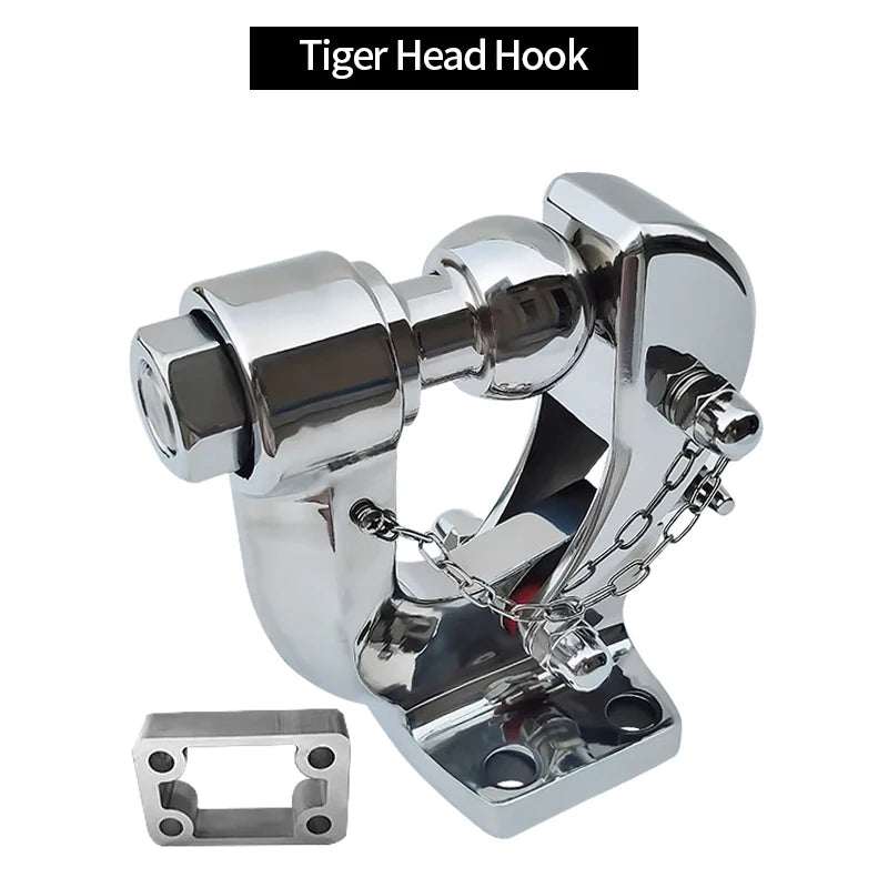 For Pajero V97 V93 V73 Offroad Trailer 304 Stainless Steel Towing Hook with Tow Ball Trailer Hitch Base Install Car Accessories 2