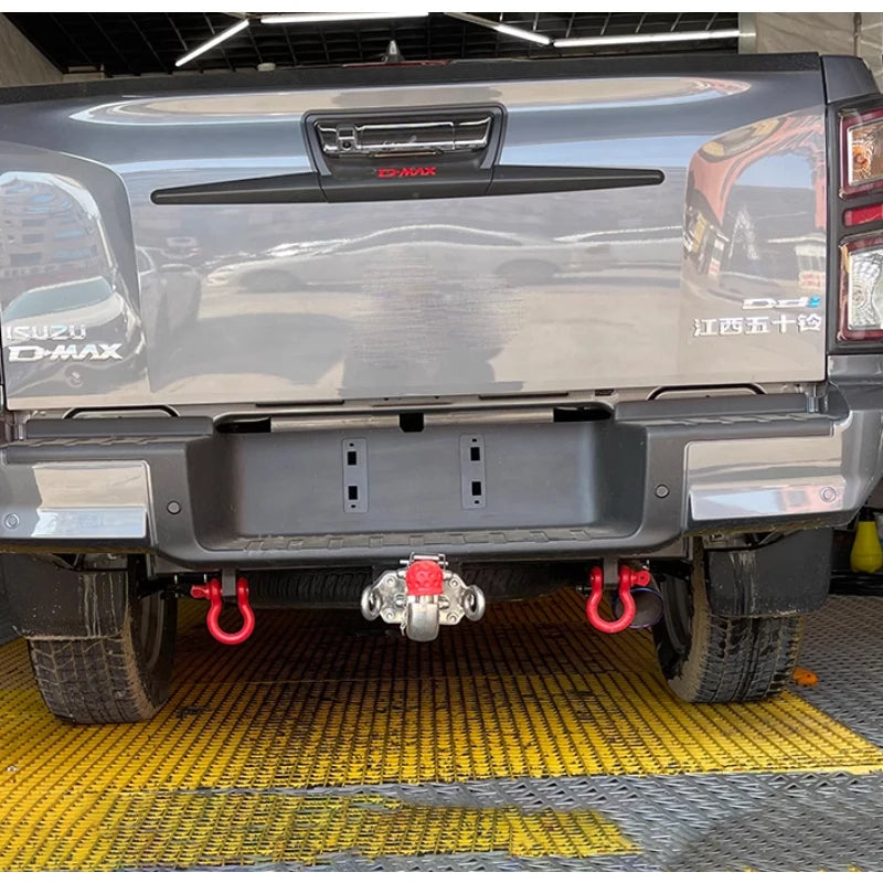 For ISUZU D-MAX Car Tow bar 8000lbs Steel Rear Bumper with Shackle Ring Parts Towing Hook Vehicle Trailer Hitch Accessories 5